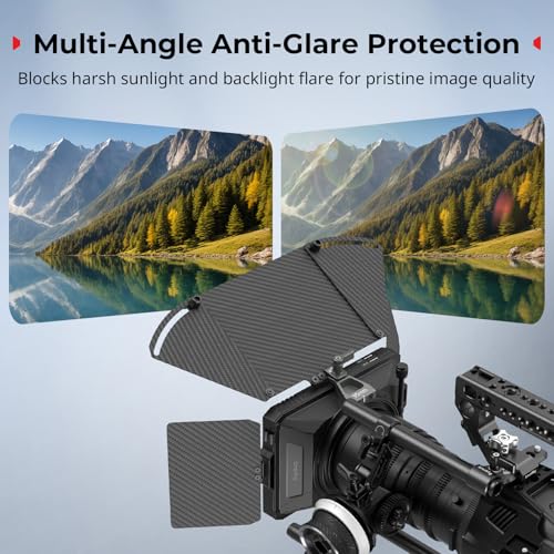 SmallRig Mini Matte Box Pro Flag Kit Includes Two 4 x 5.65 Filter Frame | Compatible with Lenses' outer diameter of 67mm/ 72mm/ 77mm/ 82mm/ 95mm, for DSLR and Mirrorless Camera - size: Mini Matte Box Pro