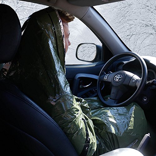 Survival Frog Tact Bivvy 2.0 Emergency Sleeping Bag with Stuff Sack, Carabiner & Survival Whistle – Compact, Lightweight, Waterproof, Reusable Thermal Bivy Sack Shelter Kit - color: New 2.0 Tactical Green