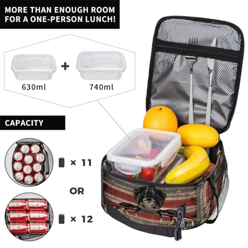Pardick Graceful Deer Tote Lunch Box Insulated Lunch Bag Tote Cooler Freezable Meal Prep Bag Waterproof Leakproof Cooler Lunch Container For Picnic Office - color: Deer