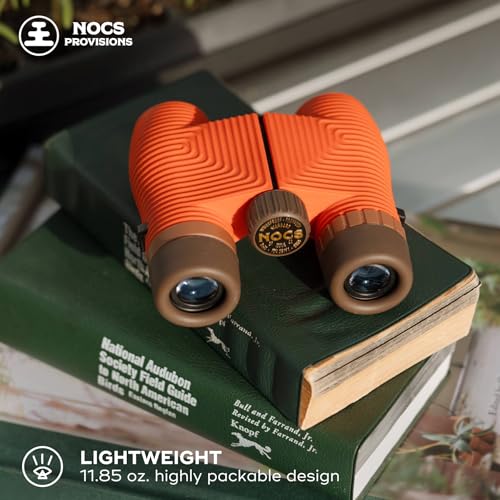 Nocs Provisions Standard Issue 8x25 Binoculars, Waterproof, Bird Watching | 8X Magnification, Bak4 Prism, Wide View Multi-Coated Lenses, Hiking & Backpacking, Adults & Kids - color: Glacial Blue, size: 8x25