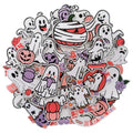 50 Pcs Ghost & Pumpkin Boo Halloween Patches - Cute Embroidered Iron On for Clothes, Hats, Backpacks, Jackets Accessories (50 Pcs) - color: Halloween Ghost & Pumpkin - 50Pcs