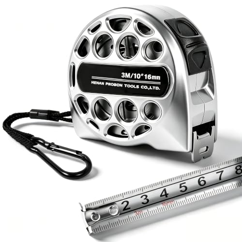 Tape Measure 10ft Stainless Steel Measuring Tape Hollow Design Auto Lock