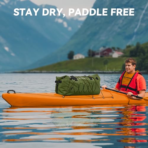 HEETA Waterproof Duffel Bag Travel Motorcycle Dry Bag Backpack 60L/80L/110L - color: Pitch Green, size: 110L