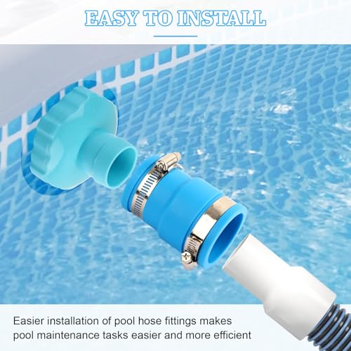 Pool Vacuum Hose Adapter Kit Compatible with Intex Adapter B