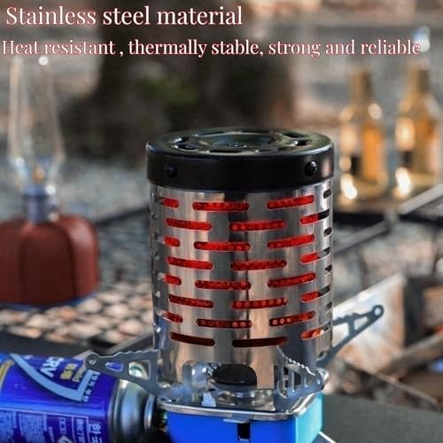 Portable Camping Heater Outdoor Heater Cover Stainless Steel Heating Cover Picnic Hand Warmer Tent Heating Equipment Portable Autumn and Winter Warmer Cover for Stoves