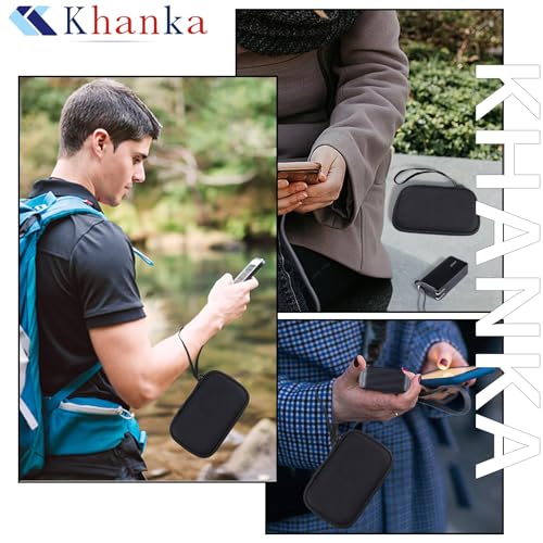 khanka Hard Case Replacement for Anker 3-in-1 Power Bank USB C Charger Block,10,000mAh 10k Portable Charger,Case only. (Black) - color: Black