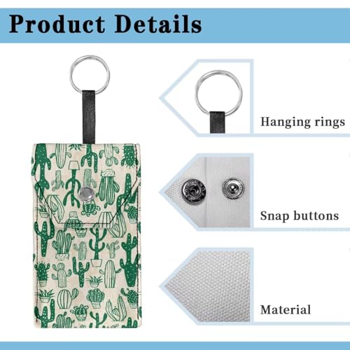Cactus Purse Tissue Packs Purse Reusable Tissue Holder with Hanging Rope for Coins Purse Size Tissues Packs Snap Button Enclosed - color: Cactus