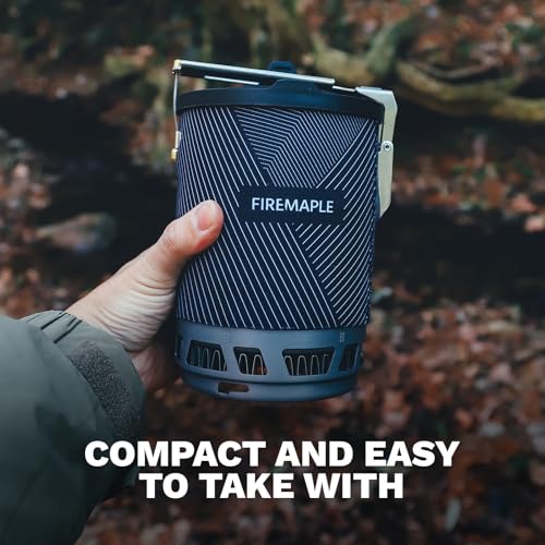 Fire-Maple Fixed Star 2 Pro Backpacking Camping Stove System, Black 19.8oz - color: Dark black