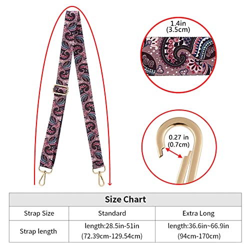 ZOOEASS Wide Shoulder Strap Adjustable Replacement Belt Crossbody Canvas Bag Handbag - color: Wide: 1.4"(3.5cm)color29, size: Wide: 1.4"(3.5cm)