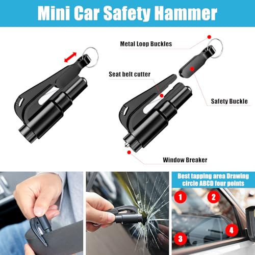 Car Roadside Emergency Kit, Car Safety Kit for Men Portable Car Kits for Emergency, Pink - color: Pink