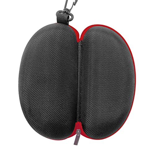 3pcs Zipper Hard Shell Sunglasses Case and Eyeglasses Case Portable Travel Glasses Case with Plastic Hook - color: Red