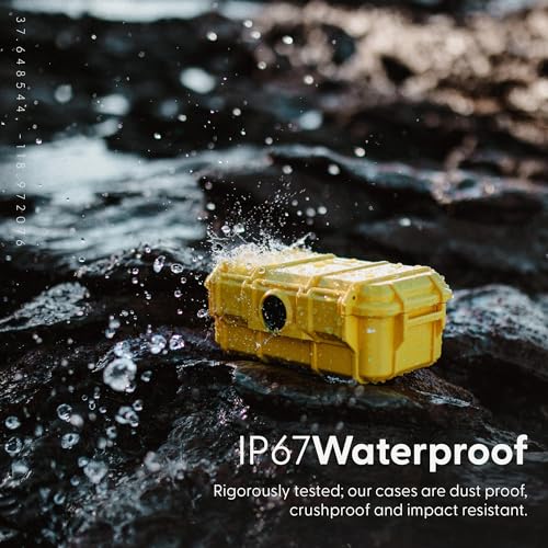 Evergreen 57 Waterproof Dry Box Protective Case with Pick & Pluck Foam - Travel Safe/Mil Spec/USA Made - for Cameras, Phones, Hiking, Boating, Water Sports, Action Cams (Yellow) - color: Yellow