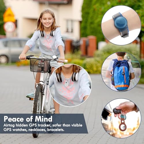 Holder for Kids Baby Toddler Hidden 2 Pack GPS Tracker Case, Anti-Removal for Silicone Case with Safety Pins, Suitable for Children, Elderly, Pets, Backpack, Luggage (White+White) - color: White+White