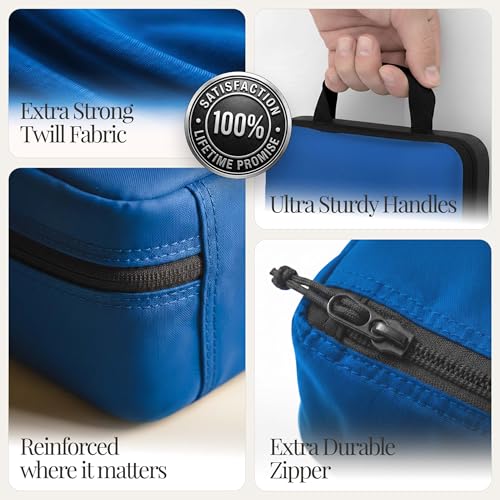 Well Traveled 8 pcs Compression Packing Bags Cubes Set with HybridMax Double-Capacity Design - Packing Cubes for Travel Compression to Maximize Limited Luggage Space, Blue - color: Blue, size: 8-piece