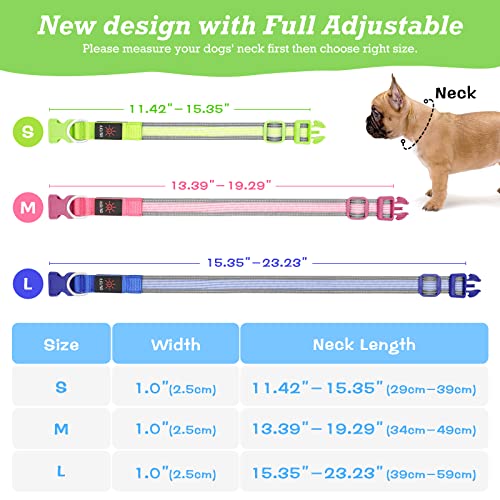 LED Dog Collar, Dog Light Up Collar,for Night Walking (Medium, Blue-2) - color: Blue-2, size: Medium
