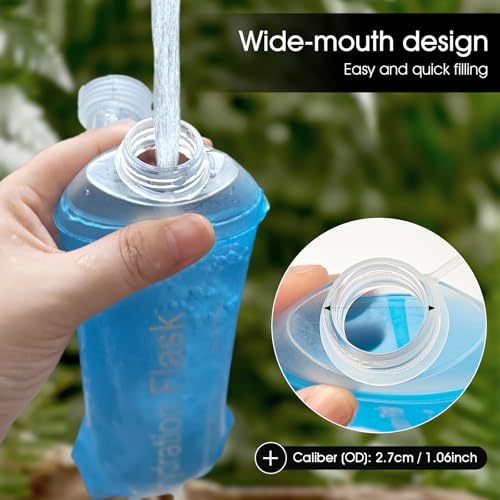 GUYI GYGYL Soft Flask, Collapsible Water Bottle for Sports, 250ml Blue - color: 250ml Blue