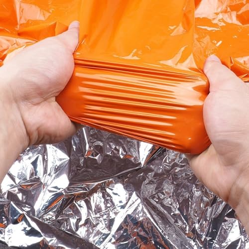 Waterproof Emergency Sleeping Bag with Whistle, 2 Pack Mylar Thermal Bivy Sack for Survival, Camping, Hiking with Emergency Blankets, Survival Kit Supplies - color: 4 PACK