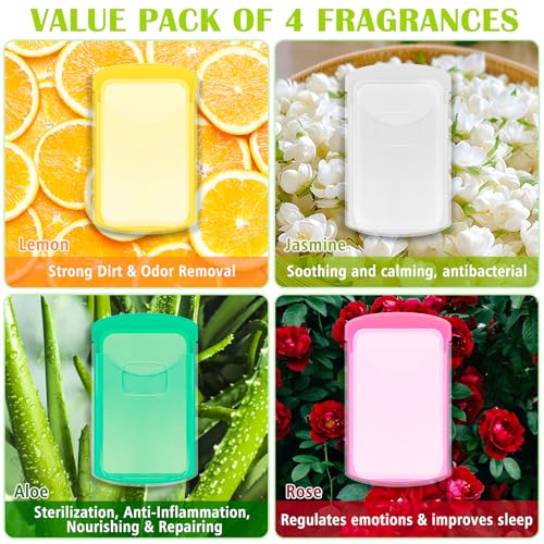 HongyiTime 2 Boxs (100 Sheets) Hand Washing Soap Sheets for Outdoor Travel,Portable Camping Hand Soap,Hiking Washing Hand Bath Paper Soap for Travel,BBQ,Party,School,Girls(Yellow&Pink) - color: YellowPink