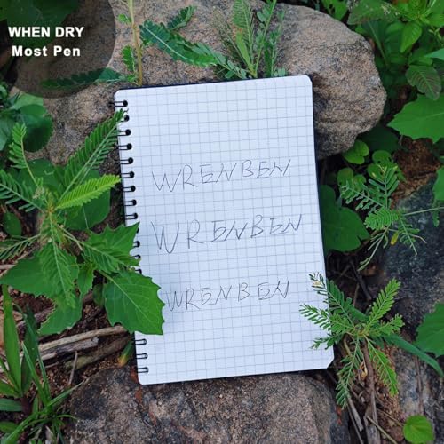 Waterproof Spiral Notebooks 8.5"x11", Universal Grid, Grey Cover, 2PCS | Stone Paper Spiral Notebooks 8.5 x11 with PVC Cover , 2 Pack, 100 Pages per All-weather Notepad - color: Grey, size: Large