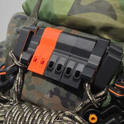 Emergency Safety Whistle with Flexible Clip, Loud Tactical EDC Whistle for Backpack, Running, Hiking, Police & Security Gear Accessory - color: Black
