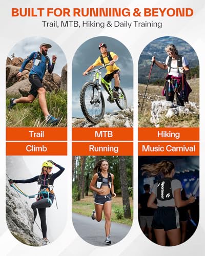 Sportneer Hydration Backpack: Lightweight Water Pack with 1.5L Bladder, Hydro Water Daypack for Running Hiking Biking Cycling for Women Men