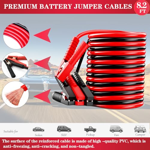 Car Emergency Kit with Jumper Cables Car Safety Kit Vehicle Emergency - size: xxl-24