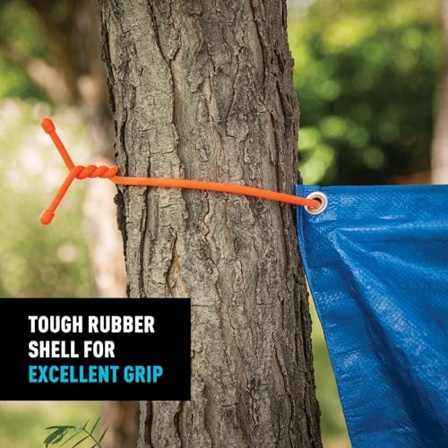 Nite Ize Gear Tie Original Reusable Rubber Twist Tie - Strong Bendable Wire for Indoor & Outdoor Use - Durable Rubber Exterior - Waterproof, UV-Resistant & Flexible Organizer - 24 inch (3 Pack)