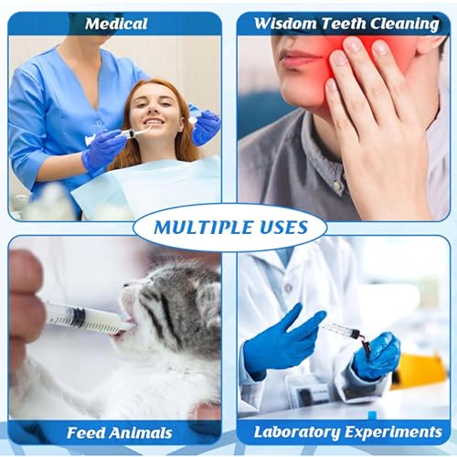 12 Pack Dental Syringe Disposable 12ml Dental Irrigation Syringe with Curved Tip for Oral, Dental Care, Tonsil Stone Squirt, Feed Pet, Liquid Injection, Oil, Glue, With Clear Measurement (C 12 Pack 12ml) - size: C 12 Pack 12ml