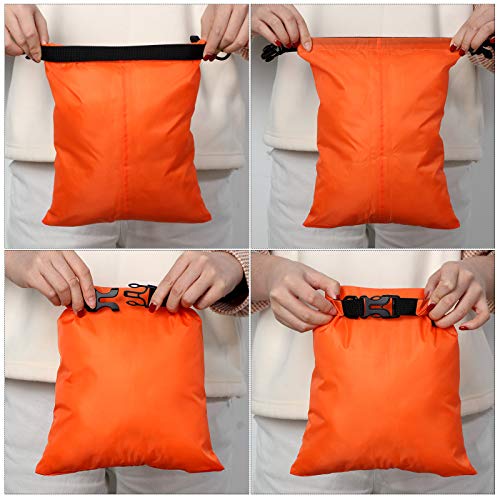 Shappy 6/12 Pcs Waterproof Dry Bags, Lightweight Outdoor Waterproof Dry Stuff Sacks 15/8/5/4/3/2 L and Long Adjustable Shoulder Strap for Kayaking Rafting Boating Hiking Camping - color: Colorful