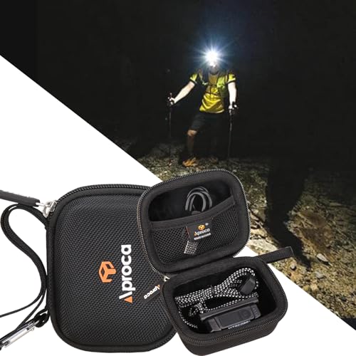 Aproca Case Compatible with Nitecore NU25 MCT UL 400 / NU20 Classic Ultra Lightweight Headlamp, Portable Hard Storage Bag for Accessories (Case Only)