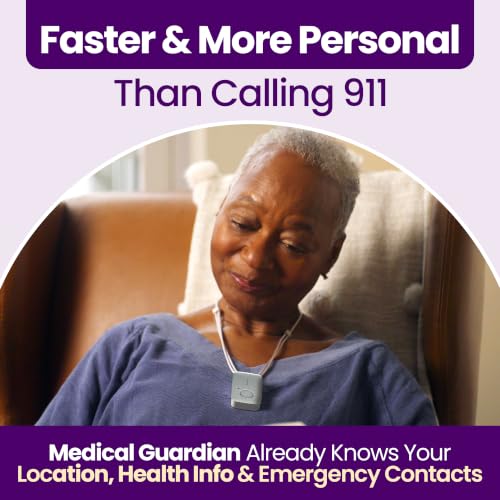 Medical Guardian MGMini Medical Alert Device for Seniors | Subscription Required | SOS Button, Emergency Location Assistance, 24/7 Monitoring | Silver - color: Silver