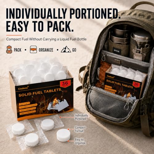 Solid Fuel Tablets - Compact Size, High Energy, Safe and Reliable - size: 36