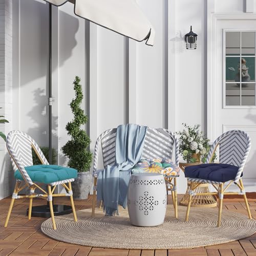2 Pack U-Shaped Waterproof Outdoor Chair Cushions,Dark Grey - color: Dark Grey