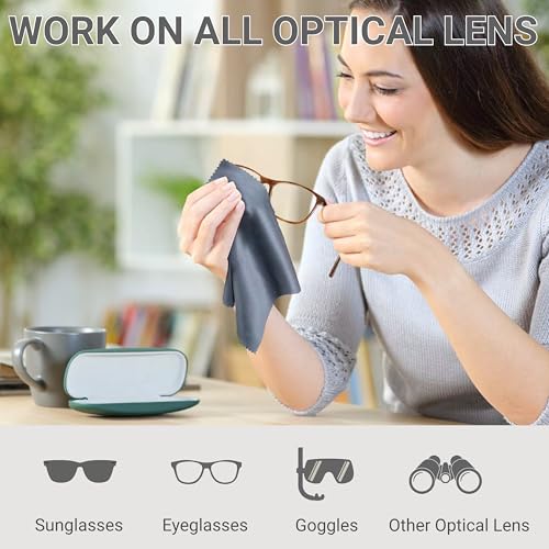 60 Pack Japanese-Style Premium Microfiber Glasses Cleaning Cloth Streak & Scratch-Free Lens Cleaning Cloth – Safe for Eyeglasses, Sunglasses, Glasses Cleaner, Lens Wipes, iPhone & Screens - size: 60 Pack