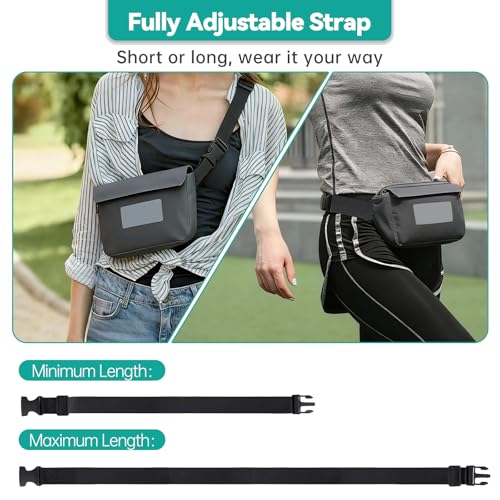 Nylon Strap with Buckle Compatible with Yeti Sidekick SideClick, 1.18" x 39.37" Adjustable Quick Release Buckle Strap, Attach to Dry Gear Case for Wear, Ideal for Outdoor Activities, Black