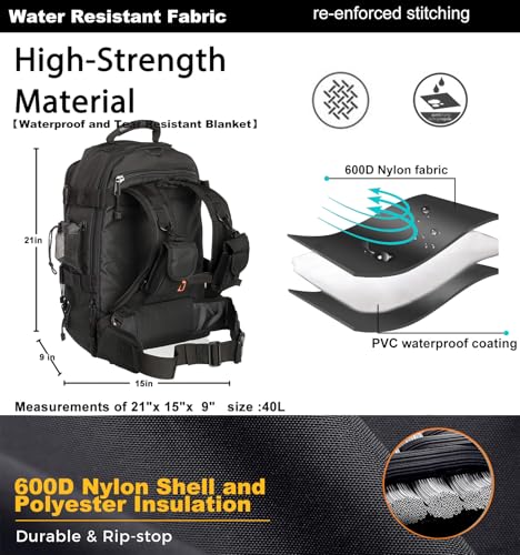 Miramrax Tactical Backpack Military Army Daypack - Assault Pack for Men Molle Backpacks Bug Out Bag 3 Day Pack for Hiking Camping Travel Hunting Rucksack Trekking Black - color: Black