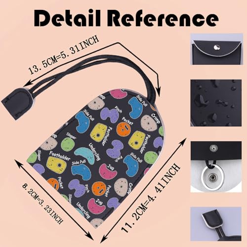 MNIGIU Rock Climber Gift for Women Rock Climbing Cosmetic Bag Climb Gift Rock Climbing Bouldering Lover Gift (climb keybag) - color: climb keybag
