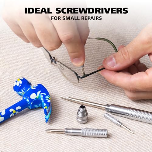 GreatNeck 5-in-1 Hammer, Built in Multitool Screwdriver, Chrome Plated | Includes Four Screwdrivers and One Hammer, Rust Resistant, Great for Household Projects, Lightweight and Easy to Use - color: Blue Floral
