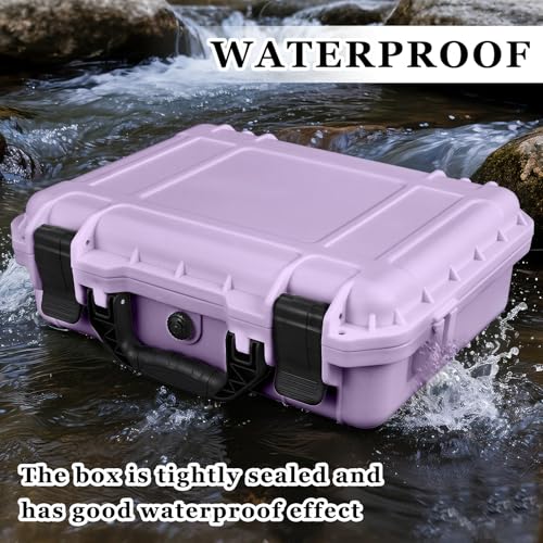 Relaxweex 11.3 x 8.7 x 4.2 Inch Hard Case, Grid Shell, Purple - color: Purple, size: 11.3 x 8.7 x 4.2 Inch, style: Grid Shell