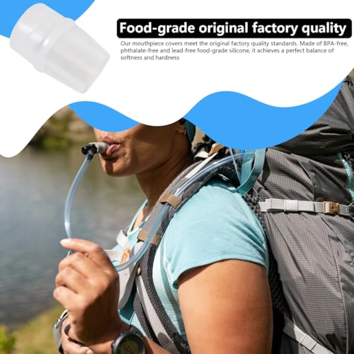 5pc Replacement for Hydrapak Hydration Reservoirs & Bladders Bite Valve Nozzles, Silicone Bite Spout Nozzles Compatible for Osprey and Fit for Nathan