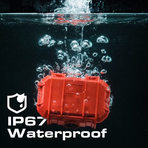 Seahorse 52 Portable Waterproof Dry Box Hard Protective Micro Case - Mil Spec/USA Made / IP67 Waterproof/Lockable - for Earbuds, PLB, IEM, Small Medical Devices, Stash Box (Clear) - color: Green