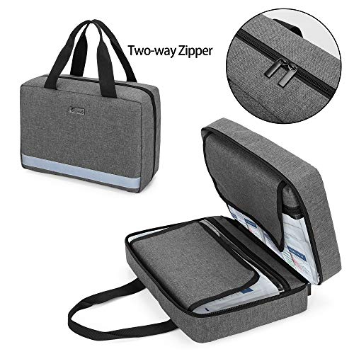 Trunab Small First Aid Kit Bag Empty Portable Emergency Kits Trauma Bag - color: Grey