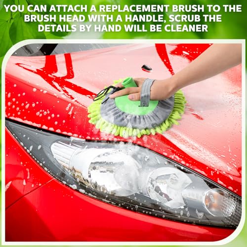 Layhit 5 Pcs Car Wash Mitt Set, Brush Not Included, Multicolor - color: Multicolor