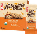CLIF Nut Butter Bar - Peanut Butter - Energy Snack Bars - Non-GMO - USDA Organic - Plant Based - Low Glycemic - 1.76 oz. 5 Count (Pack of 6) - size: 5 Count (Pack of 6)