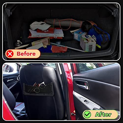 Frienda 4 Pcs Bungee Net Pocket Framed Mesh Car Boat RV,13.8 X 5 Inch - size: 13.8 x 5 Inch