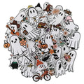 50 Pcs Ghost Iron On Patches, Halloween Embroidered Appliques - Cute Pumpkin & Boo Ghost for Clothes, Hats, Backpacks, Jackets (50 Pcs) - color: Halloween Ghost - 50Pcs