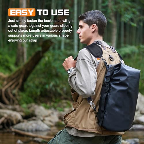 Backpack Straps with Metal Clips Adjustable Padded Shoulder straps