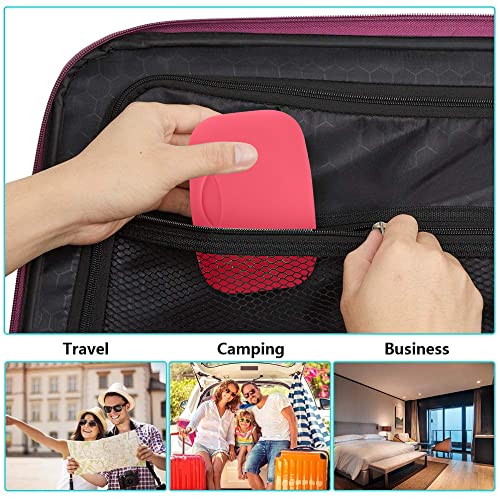 2 Pcs Plastic Soap Case Holder Container Box Home Outdoor Hiking Camping Travel Pink - color: Pink