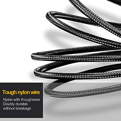 Multi Charging Cable, 2Pack 4FT 4 in 1 Charging Cable for Multiple Devices | Braided Universal Phone Charger Cord with Type-C, Micro USB, IP Port for iPhone16/15/14/Android Phones and More - color: Black