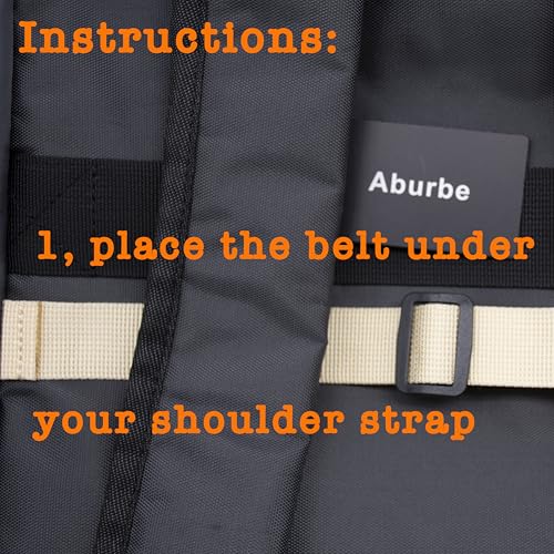 Backpack Chest Strap, Universal Add on Adjustable Sternum Strap, Chest Belt Replacement, with Heavy Duty Quick Release Buckle Clip, for Travel, Hiking, Camping, School - color: Beige
